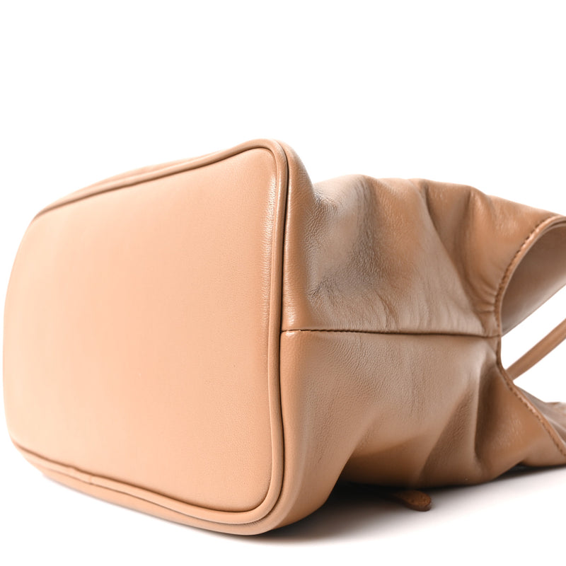 Prada Nappa Small Dada Shoulder Bag Caramel