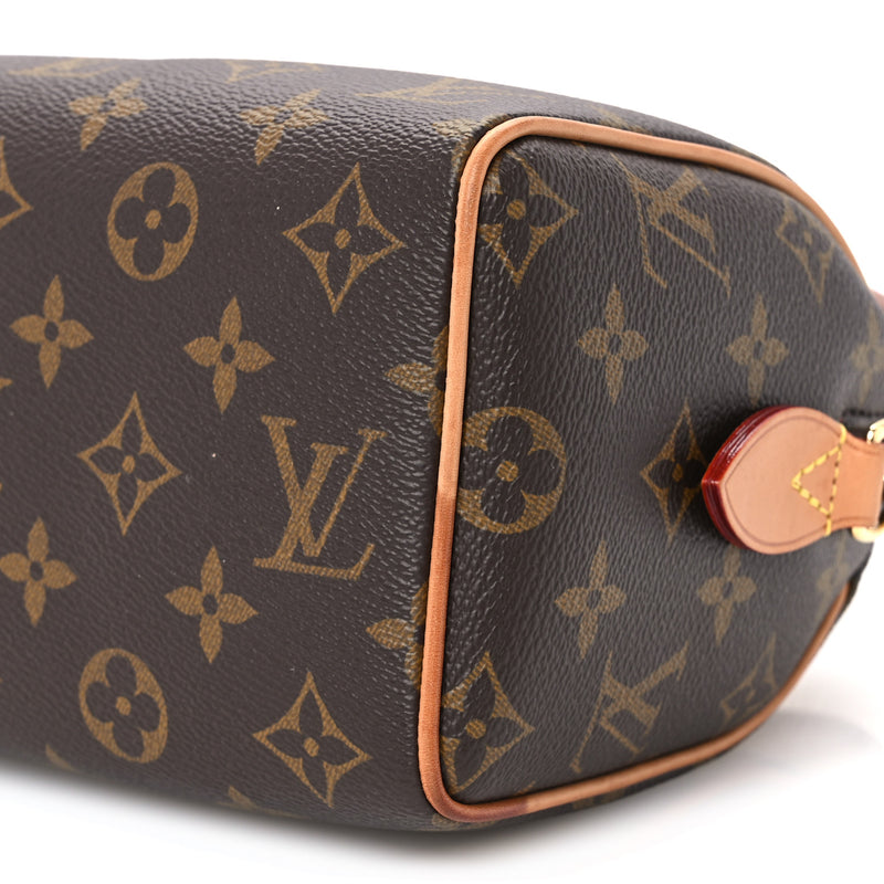 Louis Vuitton Monogram Speedy Bandouliere 20 Beige