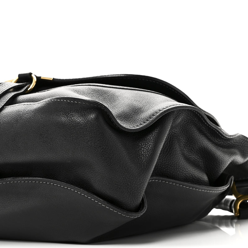 Chloe Calfskin Large Marcie Satchel Black
