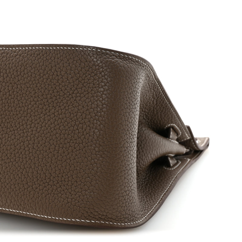 Hermes Taurillon Clemence Jypsiere 28 Etoupe