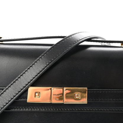 Saint Laurent Smooth Calfskin Mini Manhattan Shoulder Bag Black