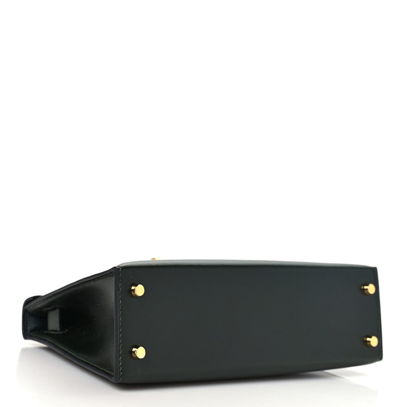 Hermes Box Mini Kelly Sellier 20 Vert Fonce