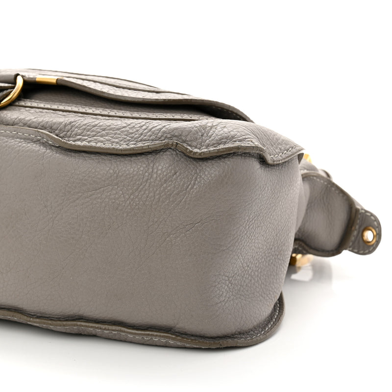 Chloe Calfskin Medium Marcie Satchel Cashmere Grey