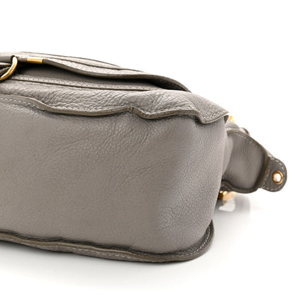 Chloe Calfskin Medium Marcie Satchel Cashmere Grey