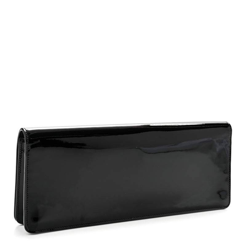 Saint Laurent Patent Calfskin Clutch Black