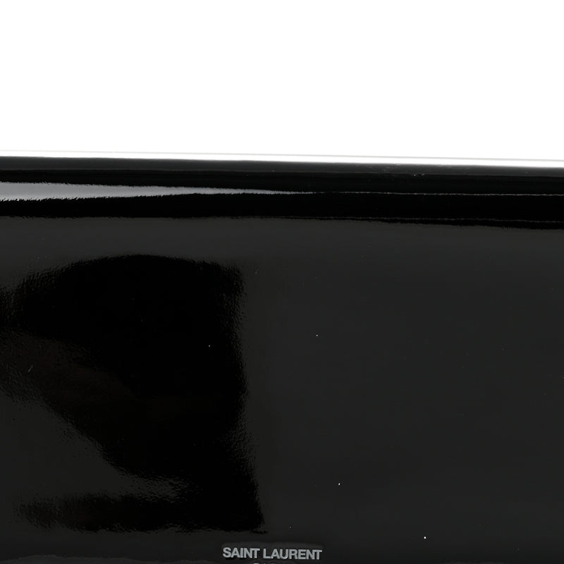 Saint Laurent Patent Calfskin Clutch Black
