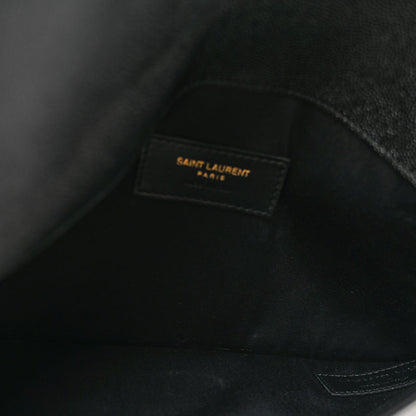 Saint Laurent Grain De Poudre Uptown Pouch Black