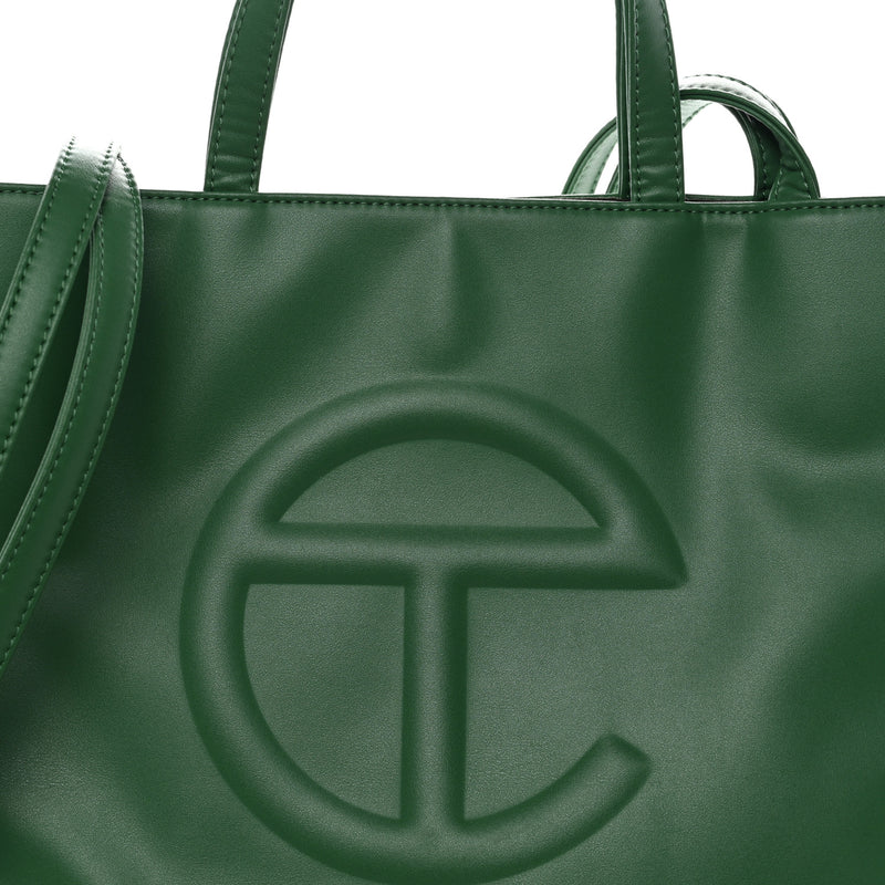 Telfar Vegan Leather Medium Shopping Bag Greenscreen