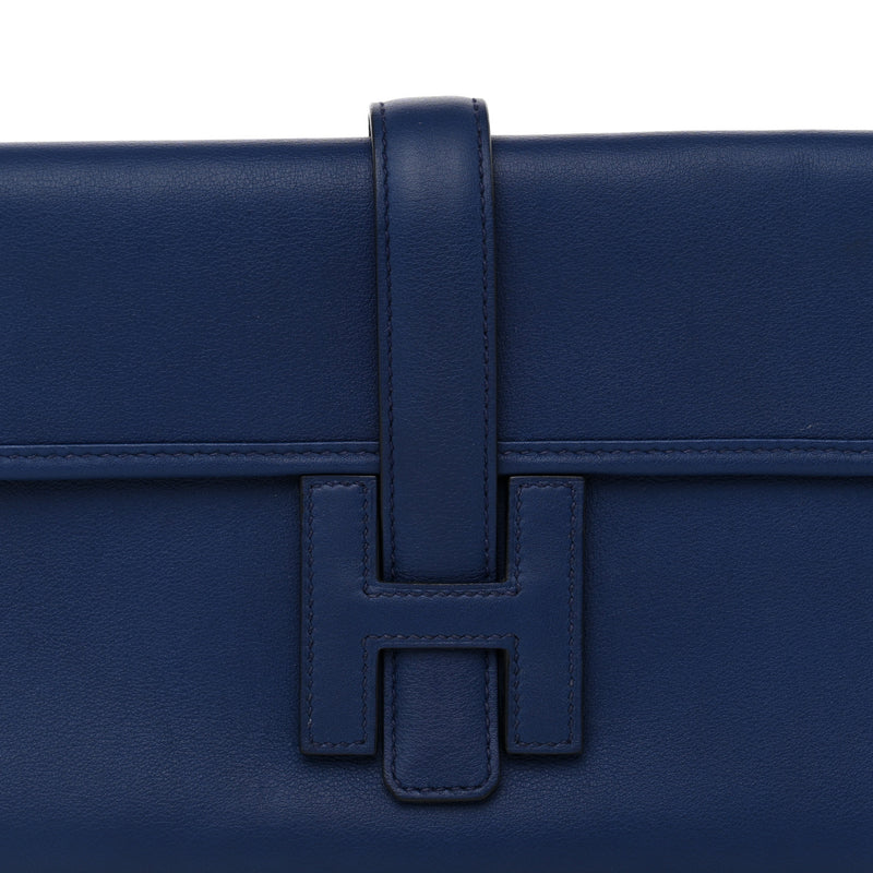 Hermes Swift Jige Elan 29 Clutch Bleu Saphir