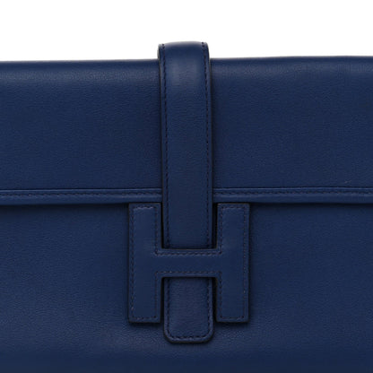 Hermes Swift Jige Elan 29 Clutch Bleu Saphir