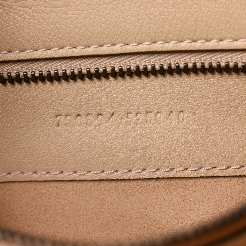 Gucci Calfskin Medium Diana Round Tote Bag Oatmeal
