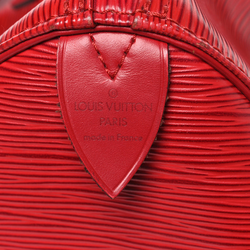Louis Vuitton Epi Speedy 30 Castillan Red