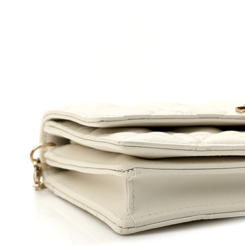 Christian Dior Lambskin Cannage Mini My Dior Bag Latte
