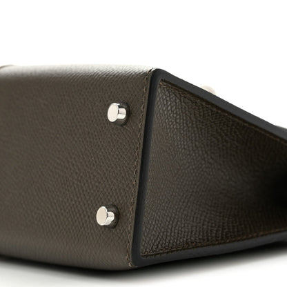Hermes Epsom Casaque Mini Kelly Sellier 20 Vert Loden Dune Dark Bronze