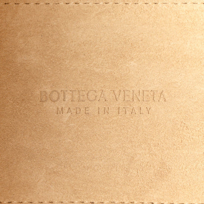 Bottega Veneta Grained Calfskin Maxi Intrecciato Mini Arco Tote Porridge