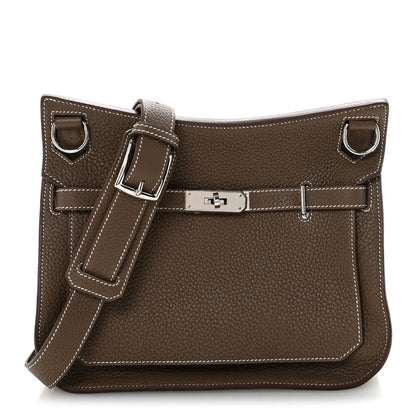 Hermes Taurillon Clemence Jypsiere 28 Etoupe