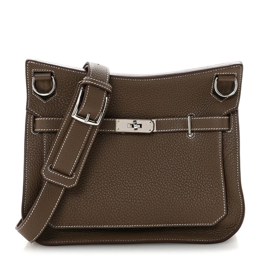 Hermes Taurillon Clemence Jypsiere 28 Etoupe
