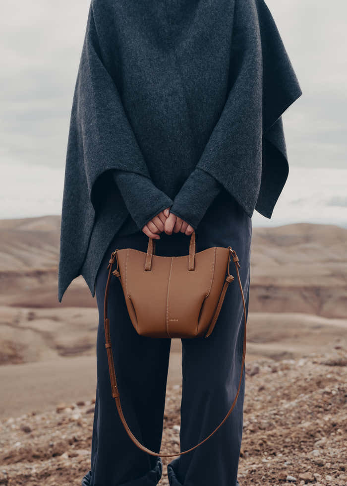 Cyme Tote Nano - Textured Camel