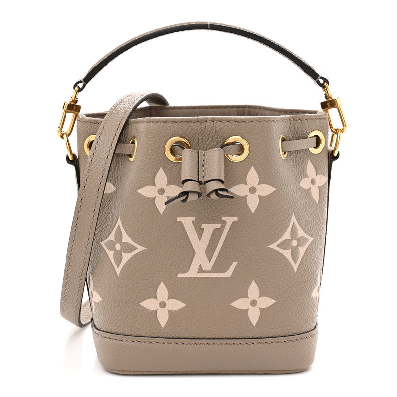 Louis Vuitton Empreinte Monogram Giant Nano Noe Tourterelle Creme