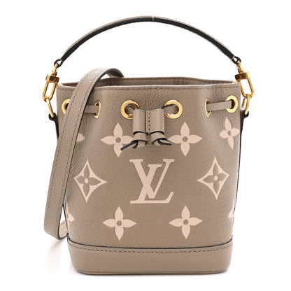 Louis Vuitton Empreinte Monogram Giant Nano Noe Tourterelle Creme