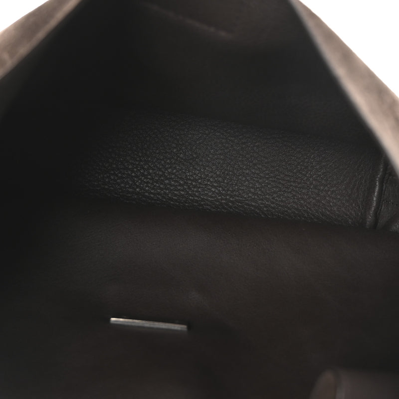 Salvatore Ferragamo Calfskin Suede Medium Archivo Gancio Hobo Testa di Moro