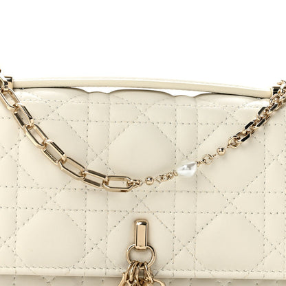 Christian Dior Lambskin Cannage Mini My Dior Bag Latte