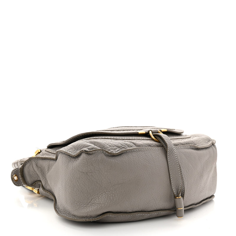 Chloe Calfskin Medium Marcie Satchel Cashmere Grey
