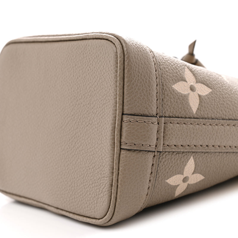 Louis Vuitton Empreinte Monogram Giant Nano Noe Tourterelle Creme