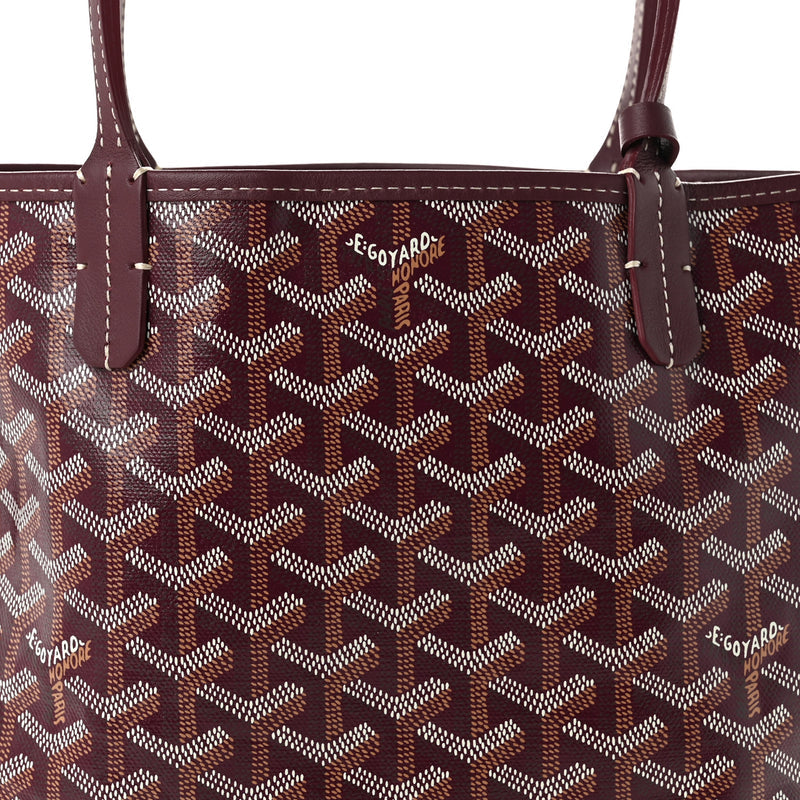 Goyard Goyardine Reversible Mini Anjou Burgundy