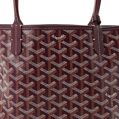 Goyard Goyardine Reversible Mini Anjou Burgundy