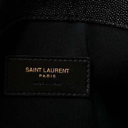 Saint Laurent Grain De Poudre Uptown Pouch Black