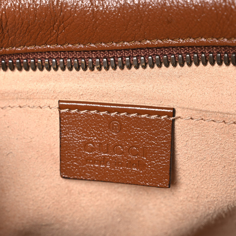 Gucci Glazed Calfskin Matelasse Diagonal Small GG Marmont Chain Shoulder Bag Cuir