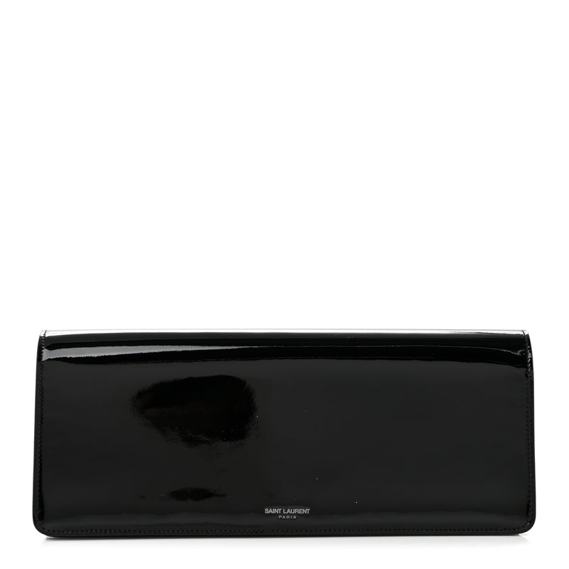 Saint Laurent Patent Calfskin Clutch Black