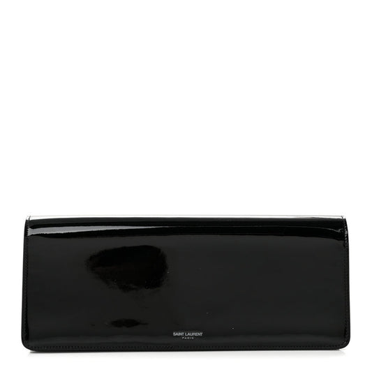 Saint Laurent Patent Calfskin Clutch Black