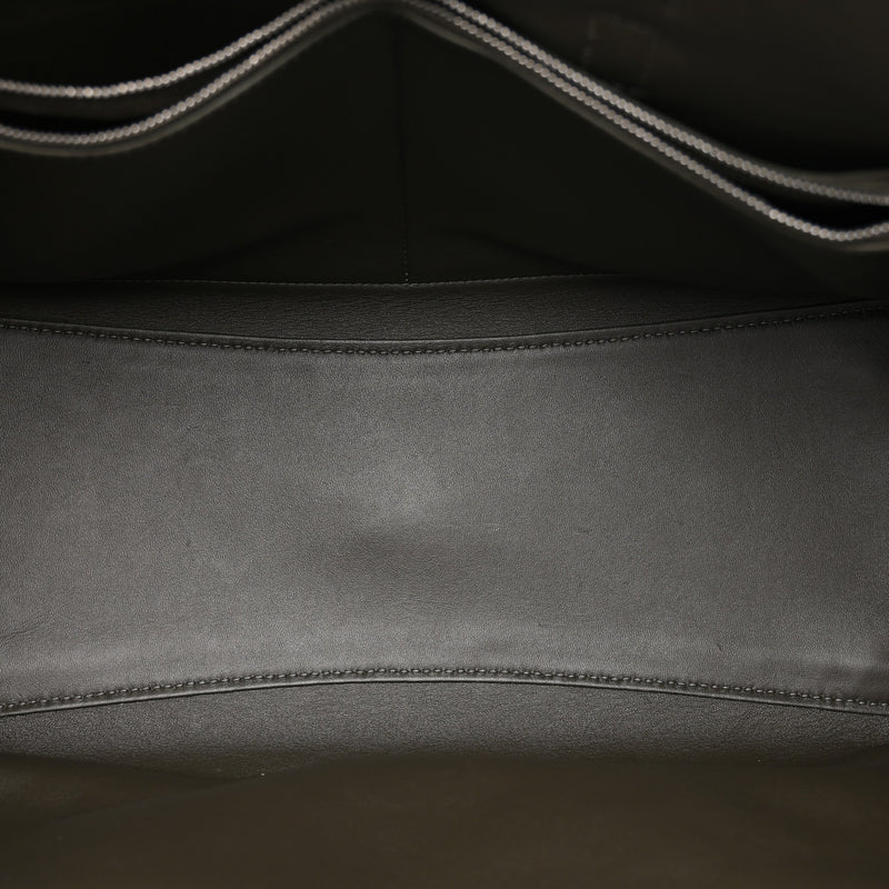 Balenciaga Canvas Smooth Calfskin Medium Bel Air Carry All Bag Khaki