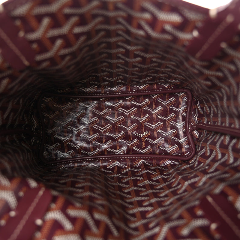 Goyard Goyardine Reversible Mini Anjou Burgundy