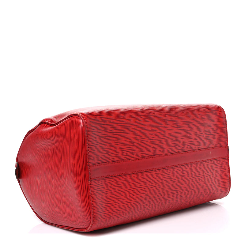 Louis Vuitton Epi Speedy 30 Castillan Red