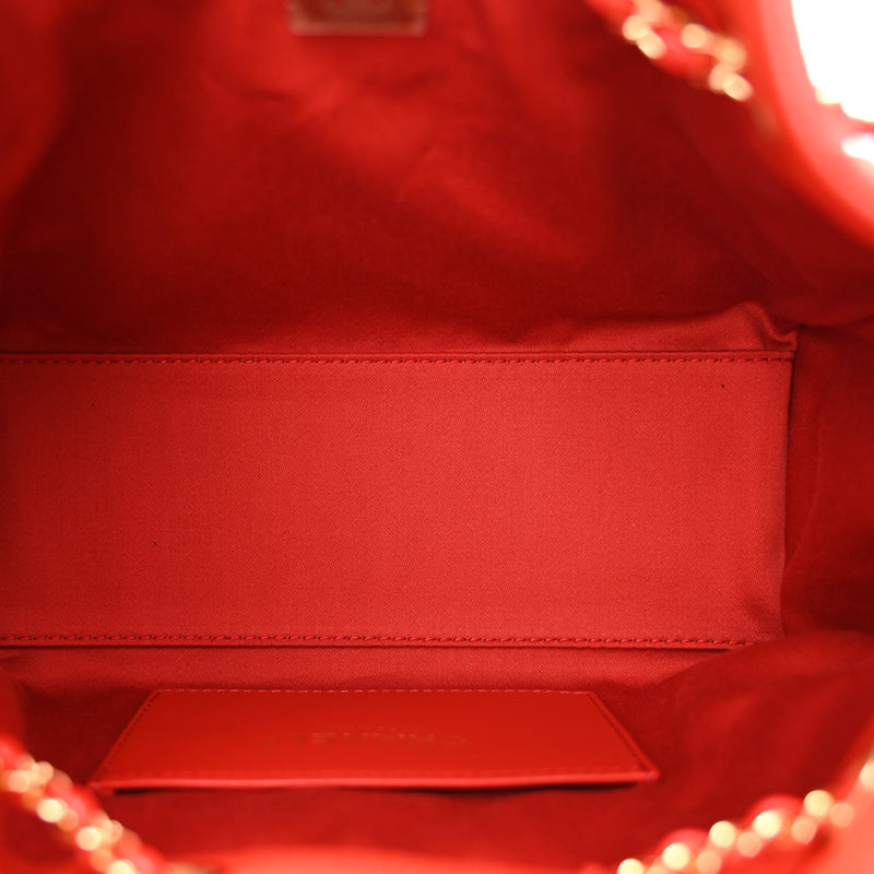 Chanel Caviar Quilted Mini Chanel 25 Handbag Red