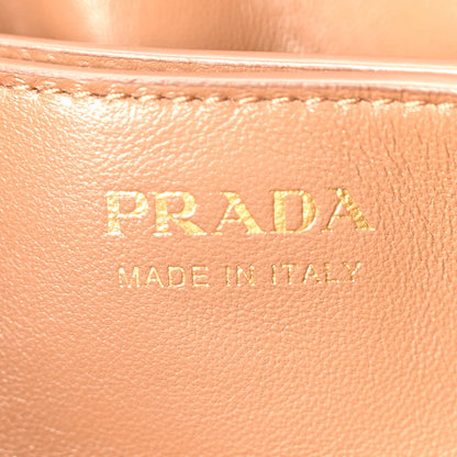 Prada Nappa Small Dada Shoulder Bag Caramel