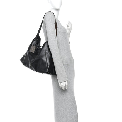 Louis Vuitton Lambskin CarryAll Vibe MM Black