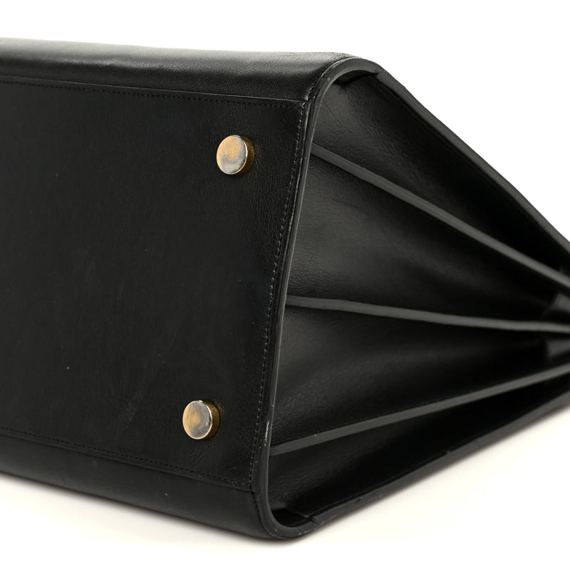 Saint Laurent Calfskin Large Sac De Jour Carryall Black