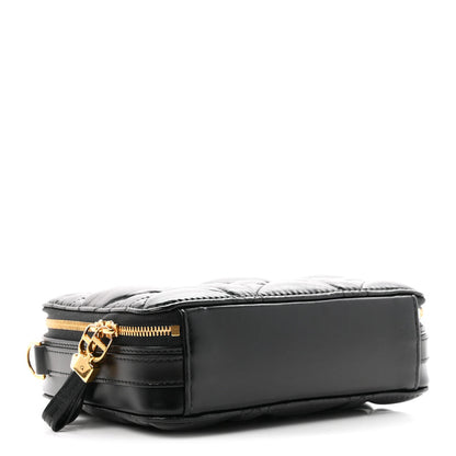 Christian Dior Calfskin Macrocannage Caro Box Bag Black