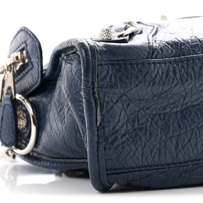 Balenciaga Agneau Giant 12 Silver Hardware Mini City Bleu Roi