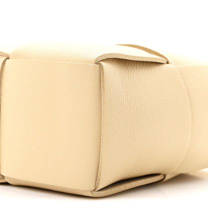 Bottega Veneta Grained Calfskin Maxi Intrecciato Mini Arco Tote Porridge