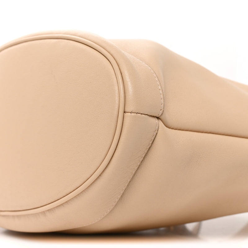 Gucci Calfskin Medium Diana Round Tote Bag Oatmeal