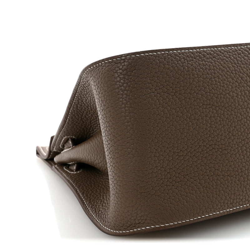 Hermes Taurillon Clemence Jypsiere 28 Etoupe