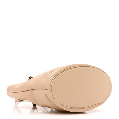 Gucci Calfskin Medium Diana Round Tote Bag Oatmeal