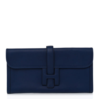 Hermes Swift Jige Elan 29 Clutch Bleu Saphir