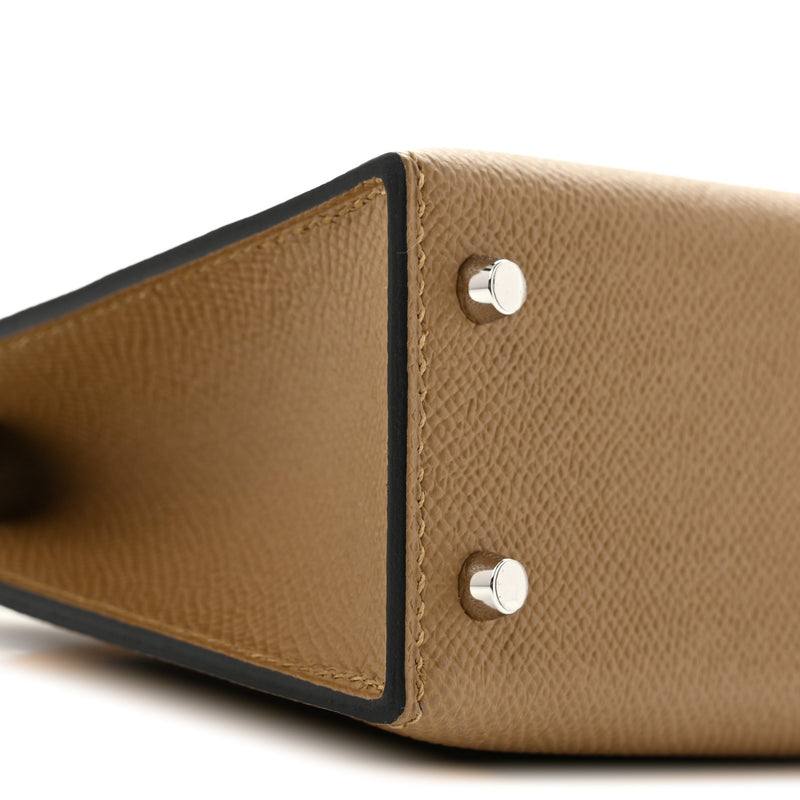Hermes Epsom Casaque Mini Kelly Sellier 20 Vert Loden Dune Dark Bronze