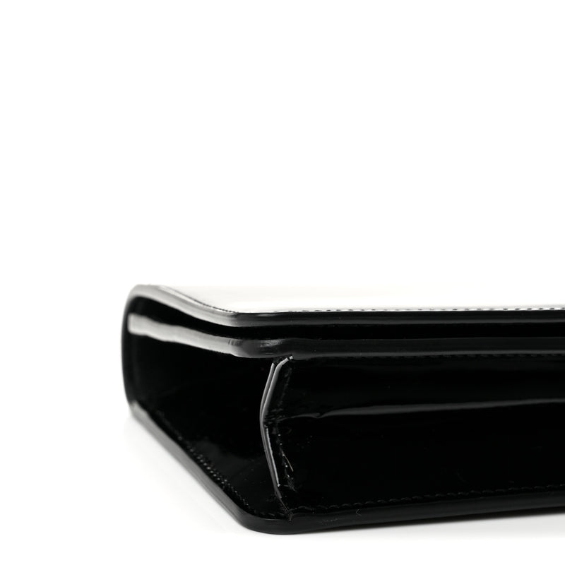 Saint Laurent Patent Calfskin Clutch Black